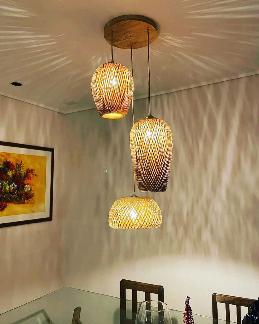 Bohemian Rattan Light