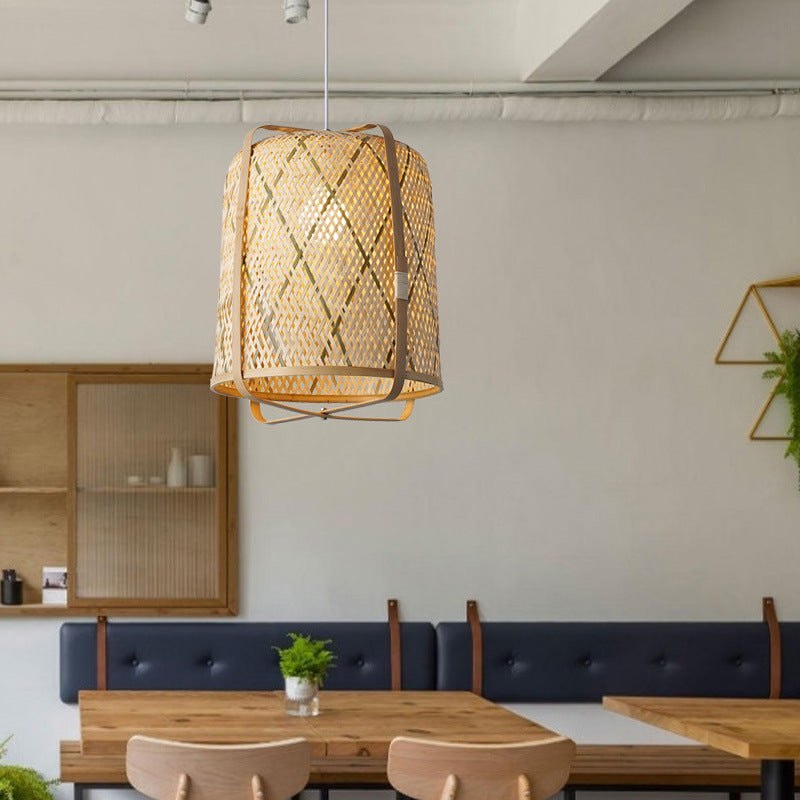 Handwoven Bamboo Pendant Light