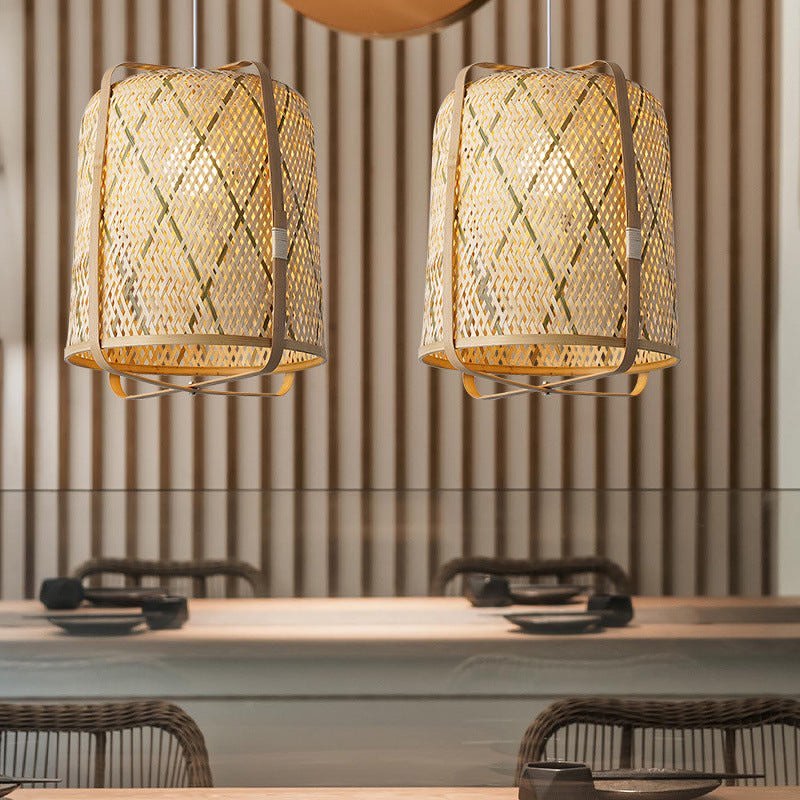 Handwoven Bamboo Pendant Light