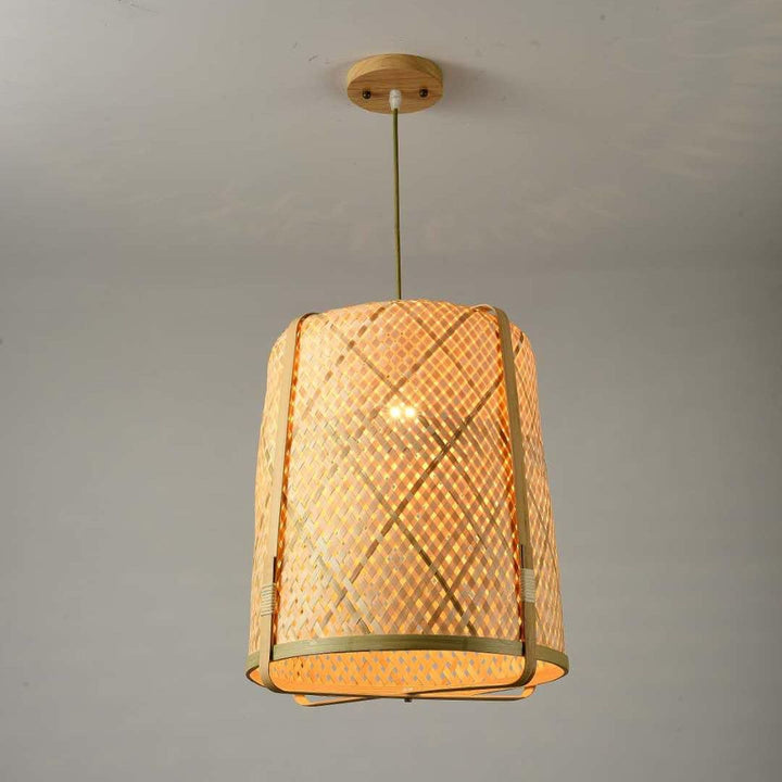 Handwoven Bamboo Pendant Light