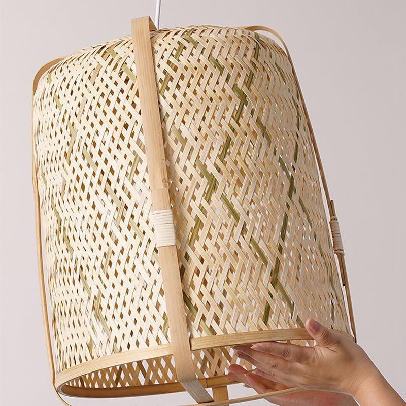 Handwoven Bamboo Pendant Light