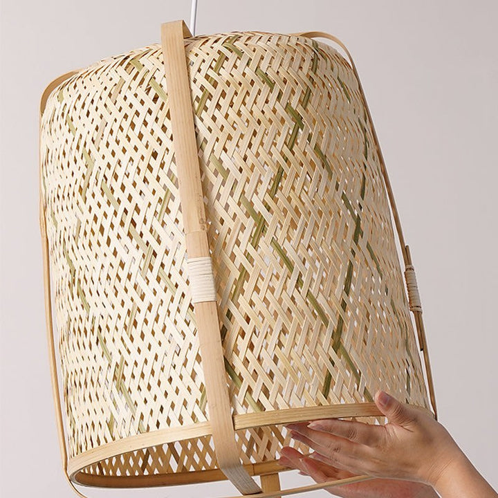 Handwoven Bamboo Pendant Light