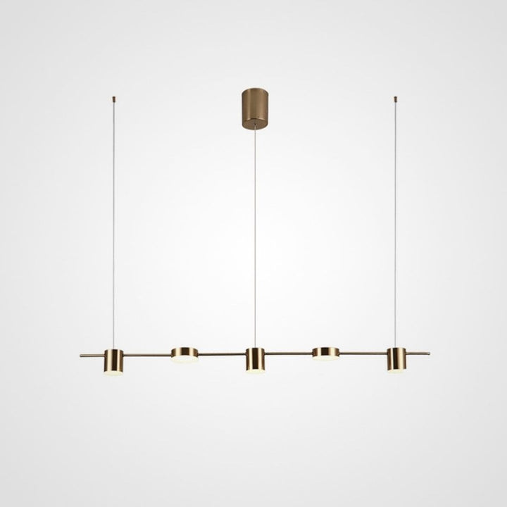 Minimalist Gold Linear Chandelier