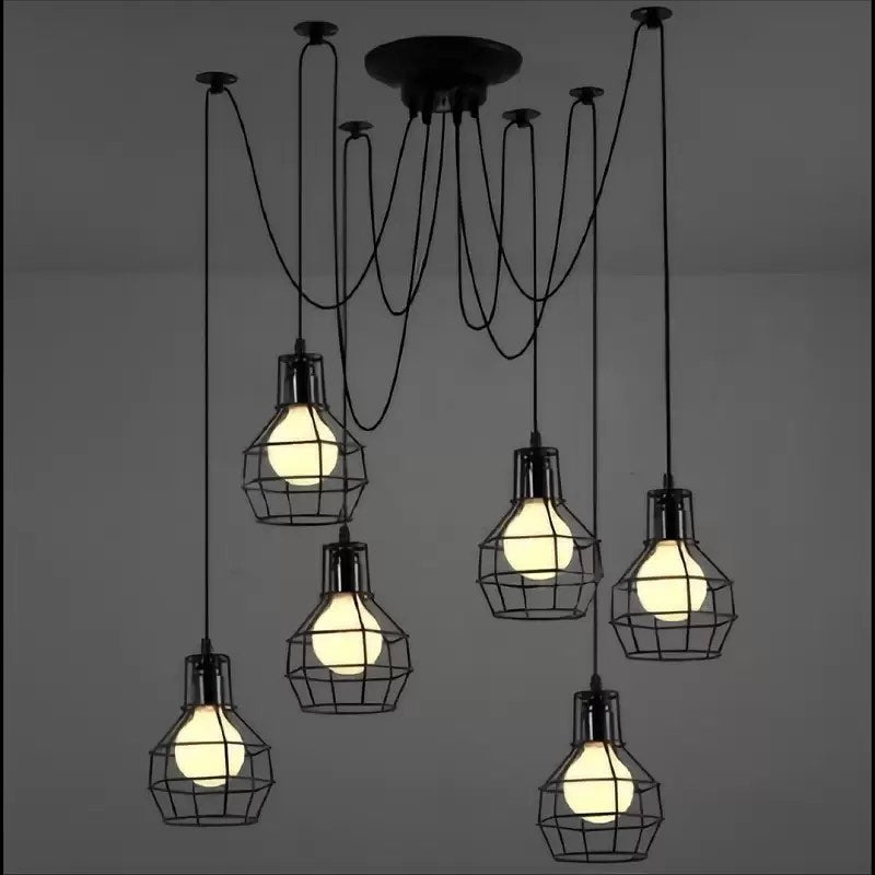 Industrial Cage Pendant Lamp