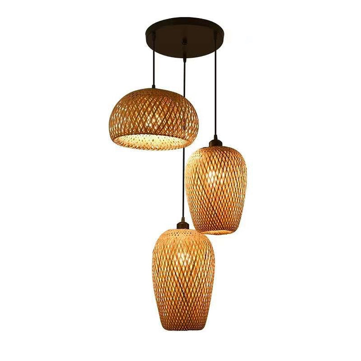 Woven Bamboo Pendant Light