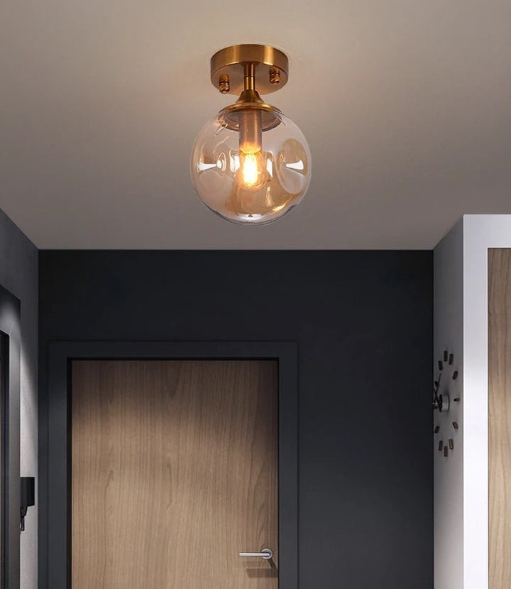 Modern Glass Globe Ceiling Light