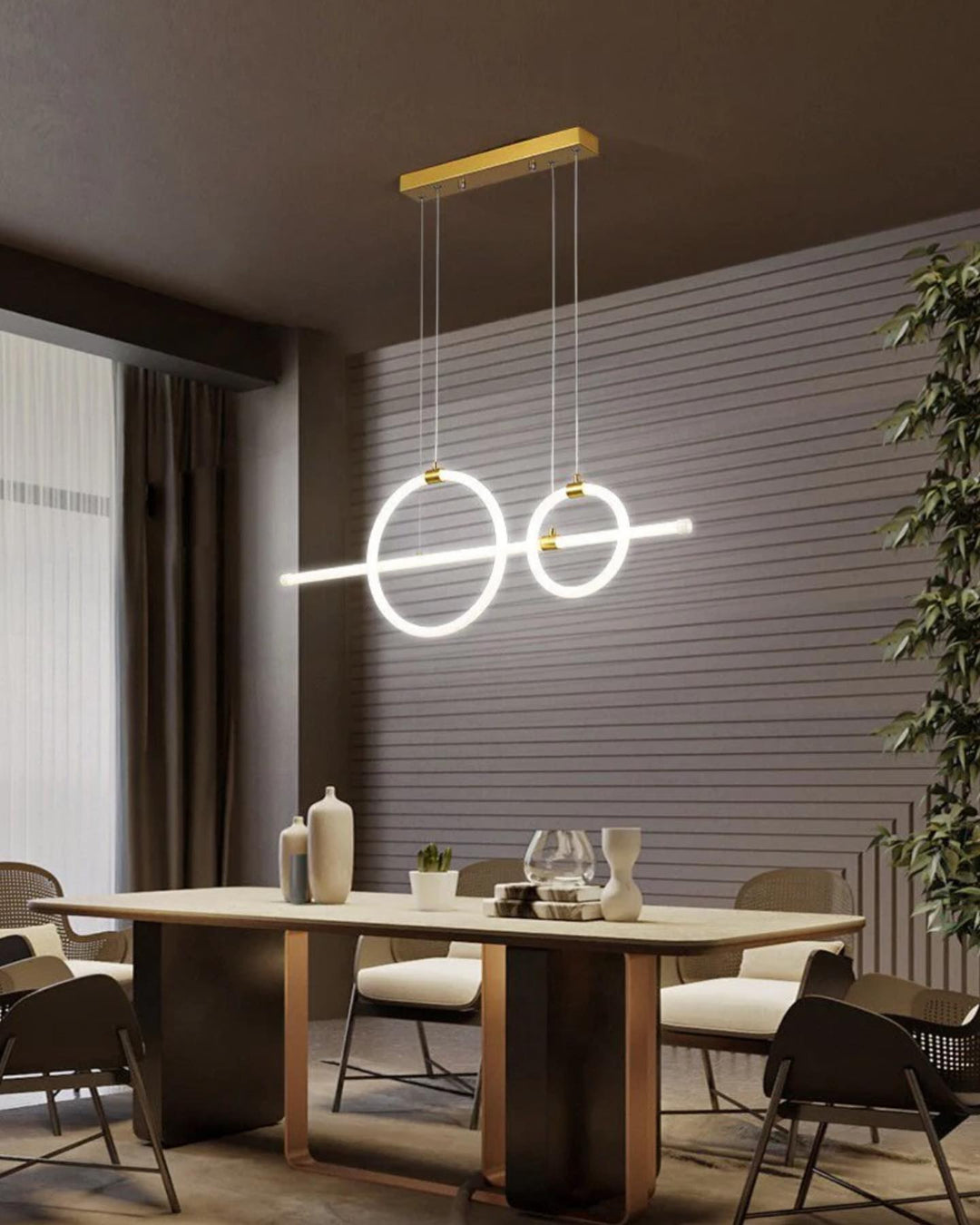 Contemporary LED linear Pendant