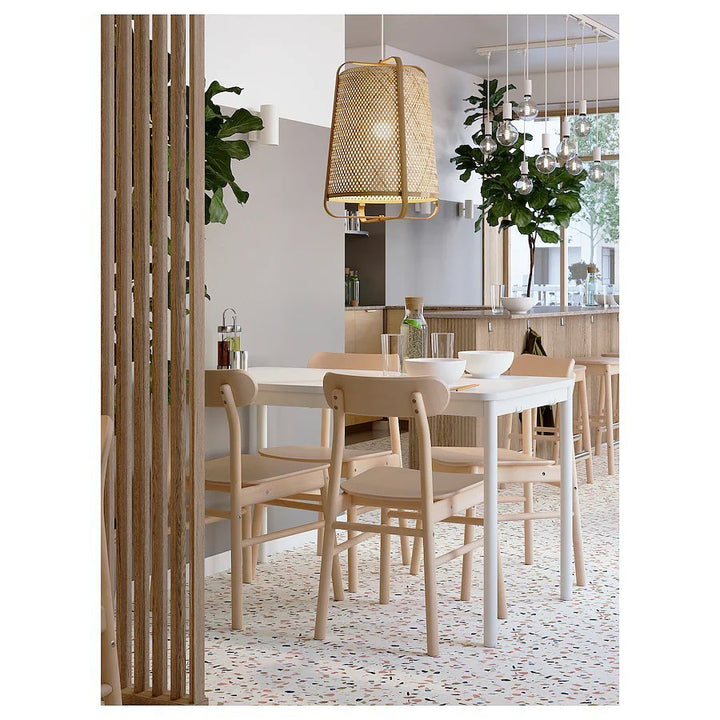 Warm Bamboo Pendant Light