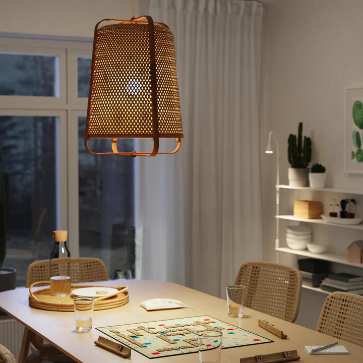 Warm Bamboo Pendant Light