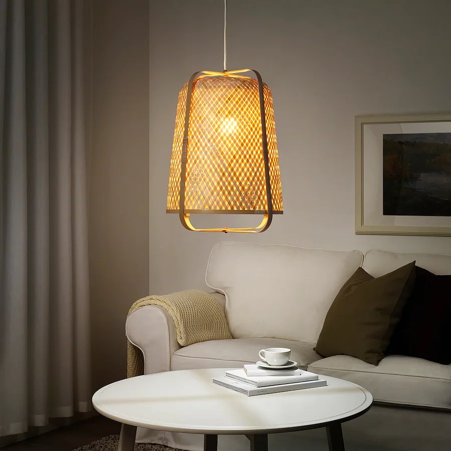 Warm Bamboo Pendant Light