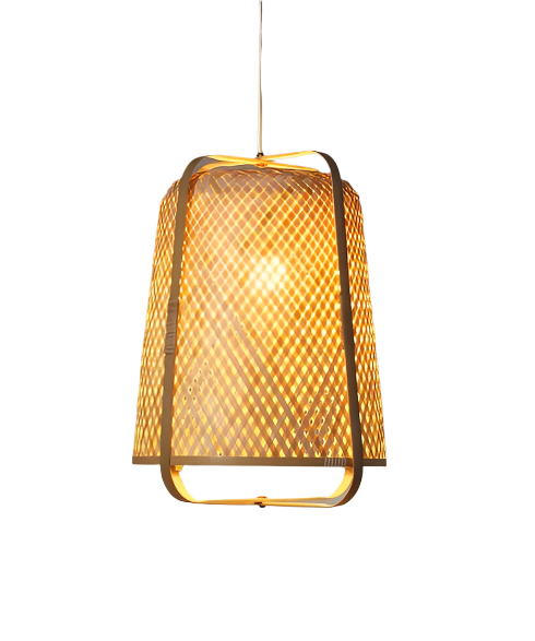 Warm Bamboo Pendant Light