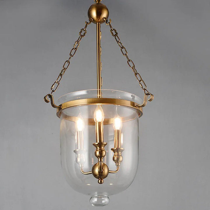 Vintage Glass Hanging Light