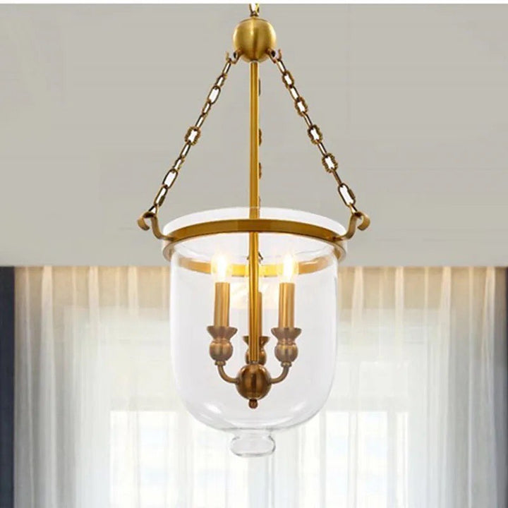 Vintage Glass Hanging Light