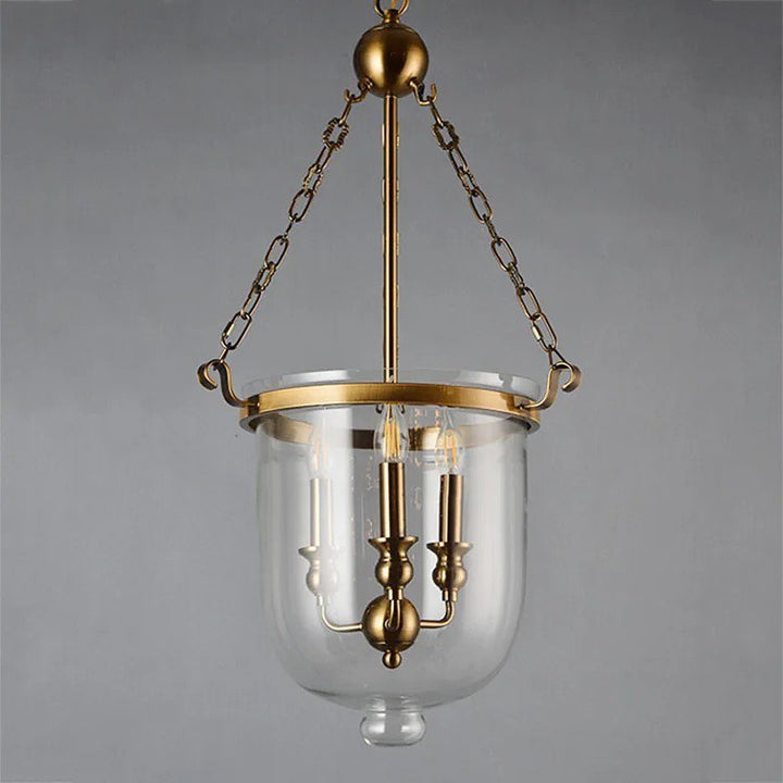 Vintage Glass Hanging Light