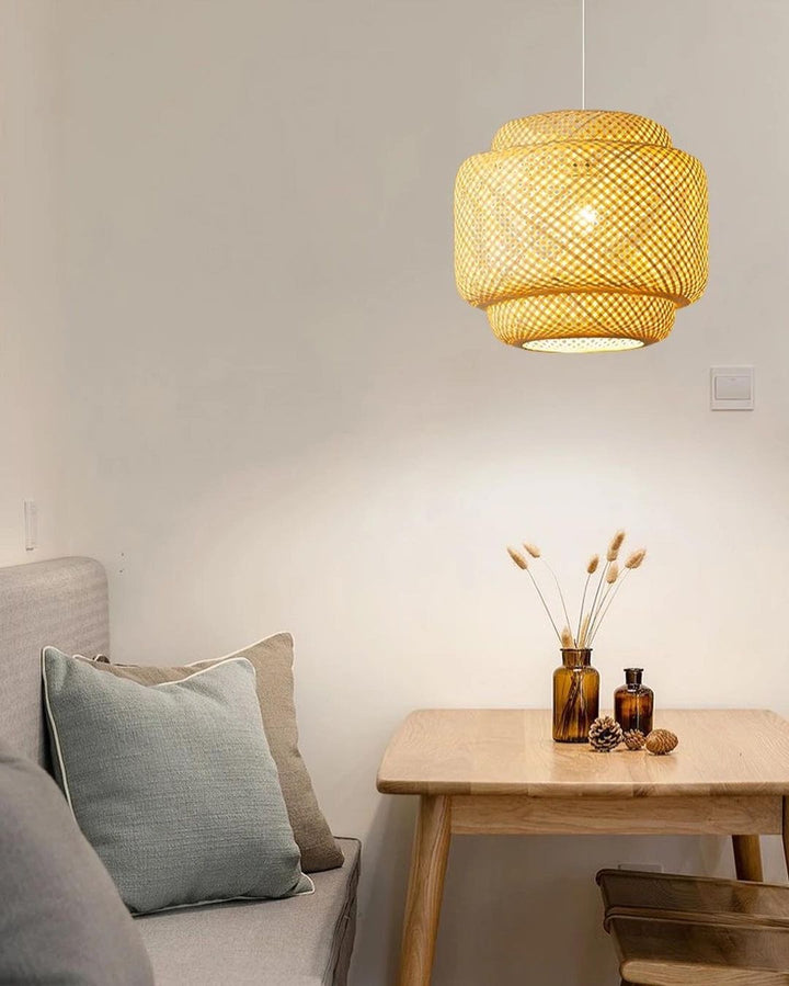 Natural Rattan Dining Lights