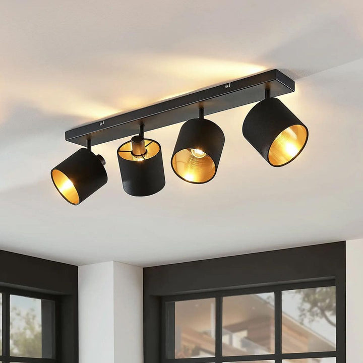 Sleek Four-Light Ceiling Fixture