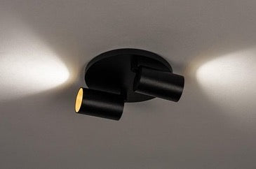 Compact Two-Light Ceiling Fixture