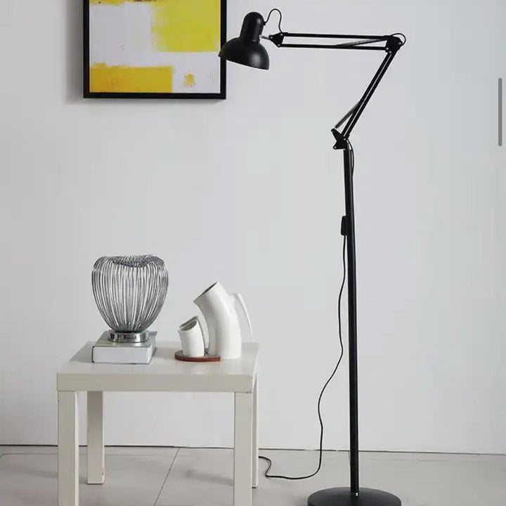 Adjustable Task Floor Lamp with Black Finish