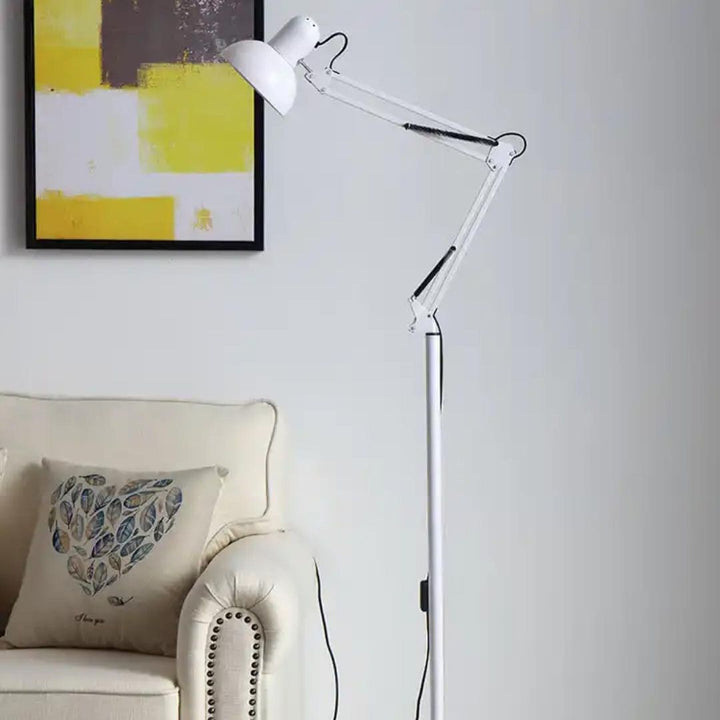 Adjustable Task Floor Lamp with Black Finish