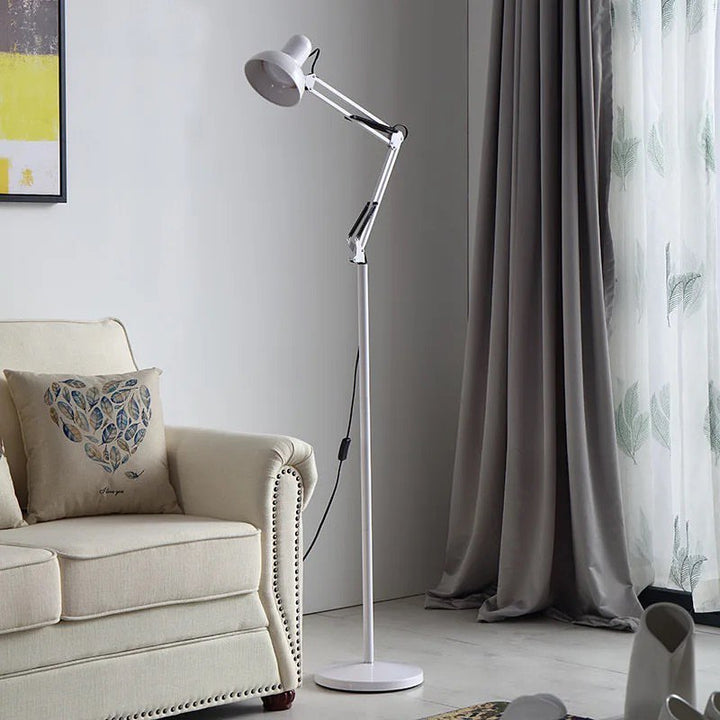 Adjustable Task Floor Lamp with Black Finish