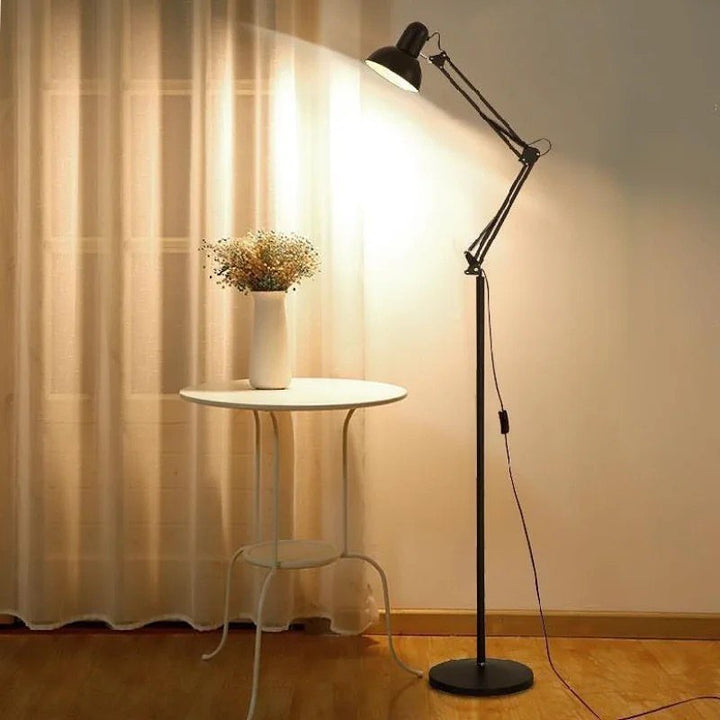 Adjustable Task Floor Lamp with Black Finish