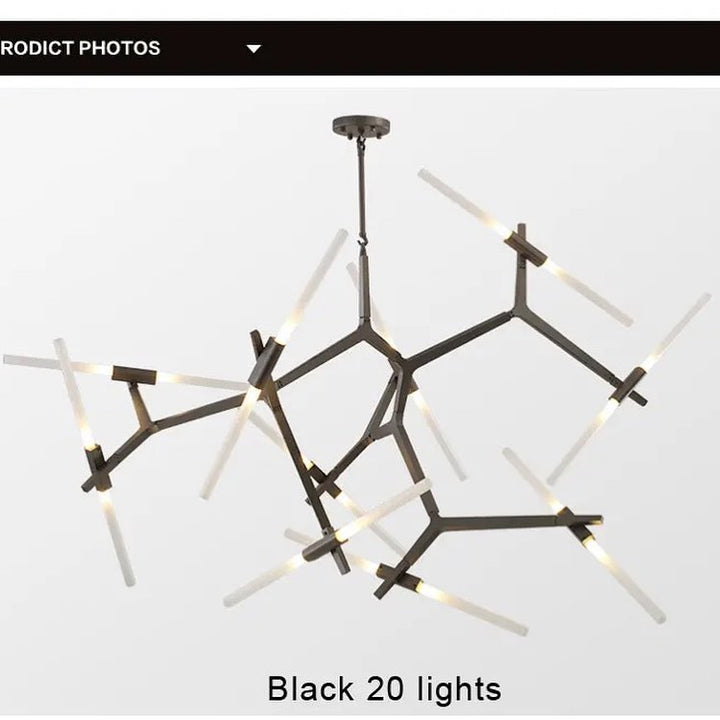 Abstract Branch LED Chandelier