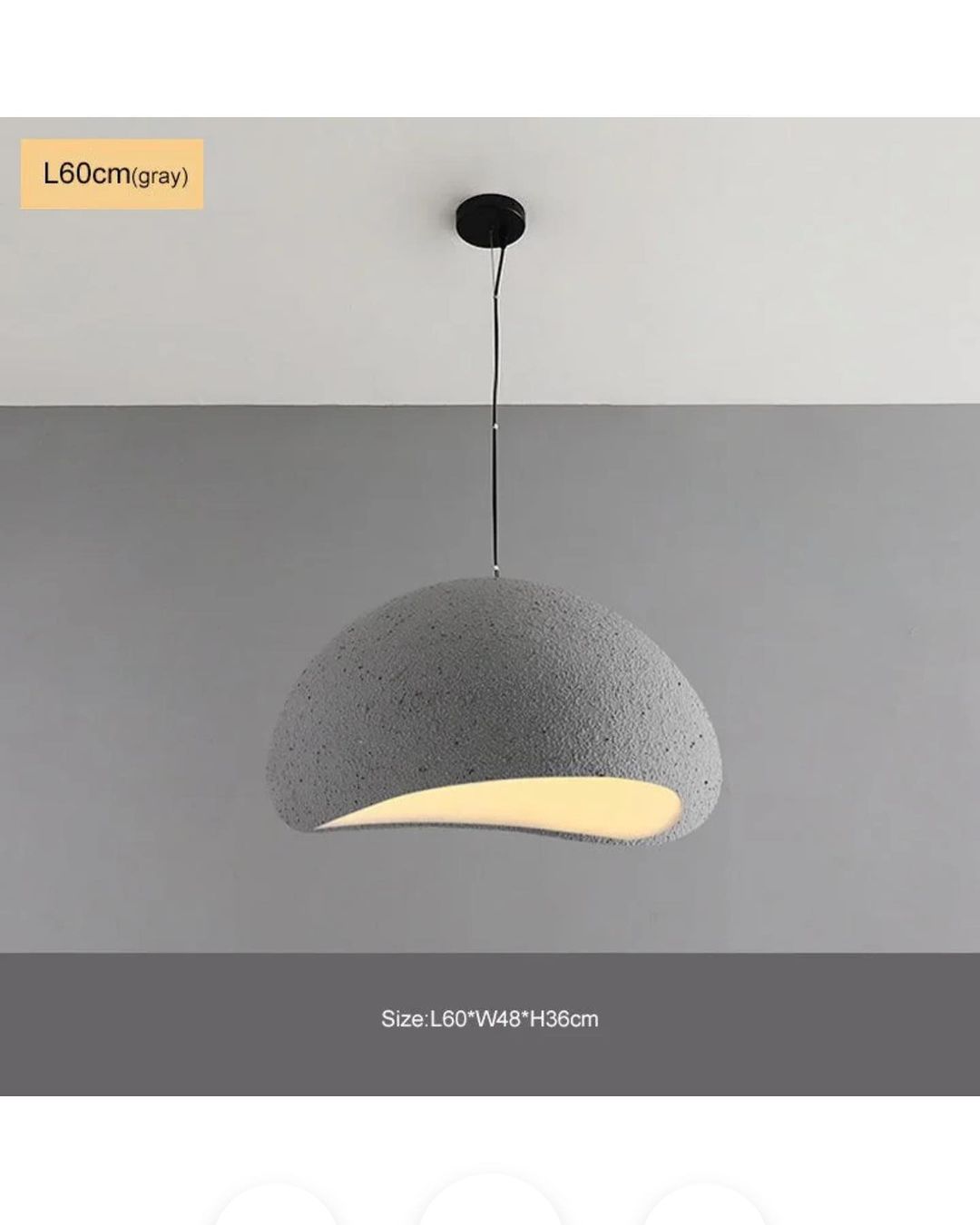 Concrete Pendant Light