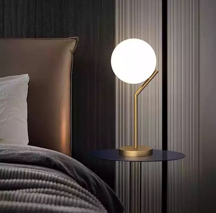 Modern Table Lamp with Brass Finish