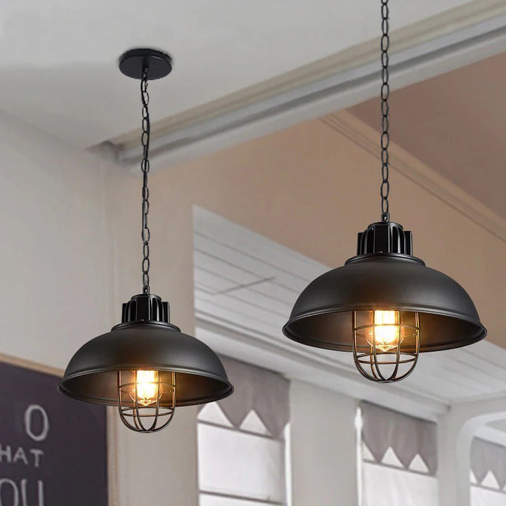 Industrial Black Pendant Light