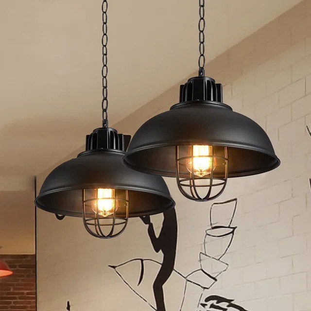 Industrial Black Pendant Light