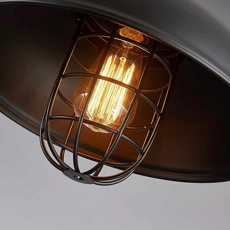 Industrial Black Pendant Light