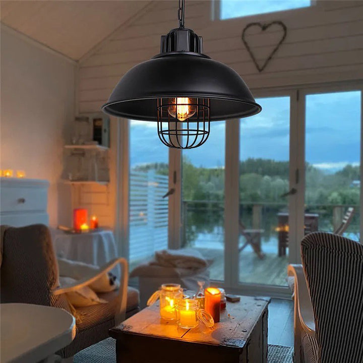 Industrial Black Pendant Light