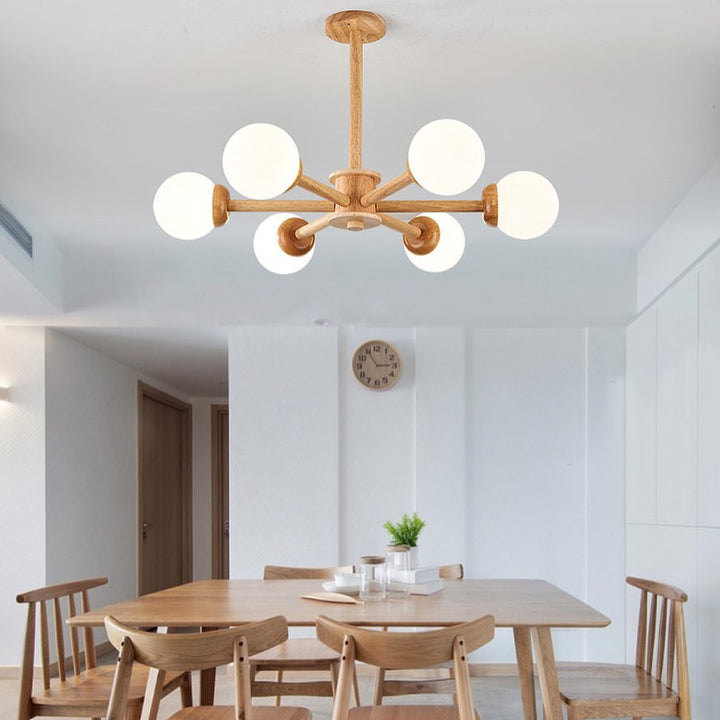 Modern Wooden Chandelier