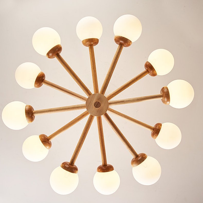 Modern Wooden Chandelier