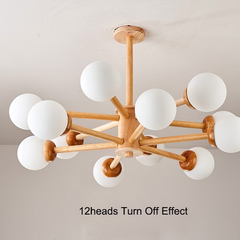 Modern Wooden Chandelier