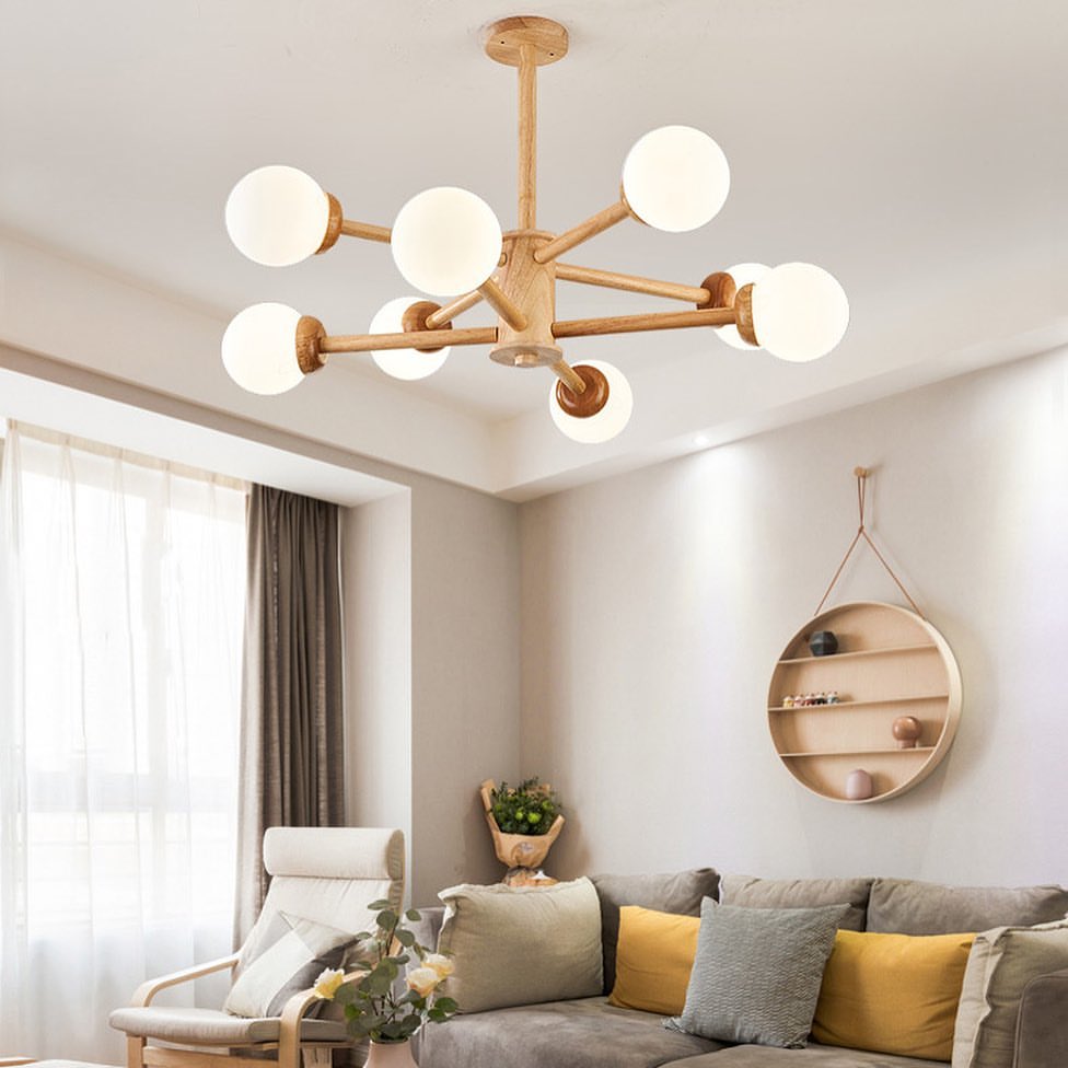 Modern Wooden Chandelier