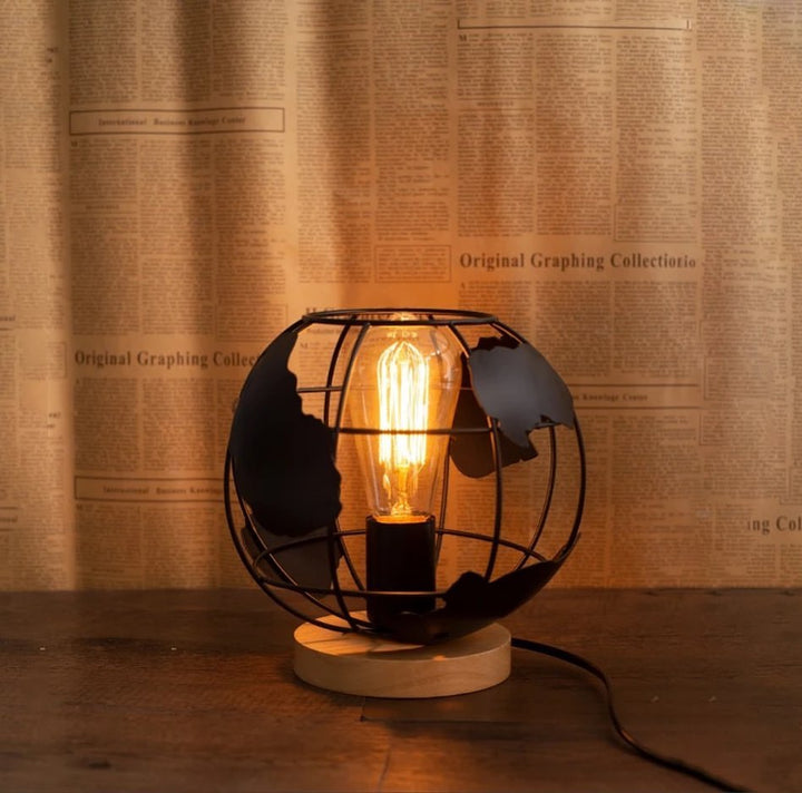 Industrial Cage Table Lamp