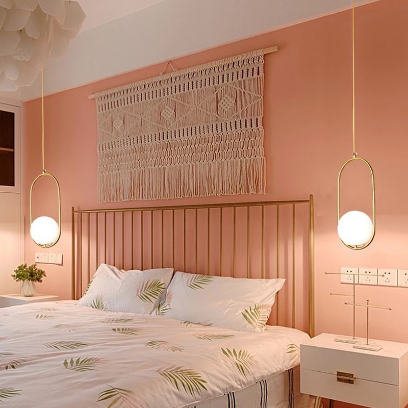 Hanging Orb Bedroom Lights