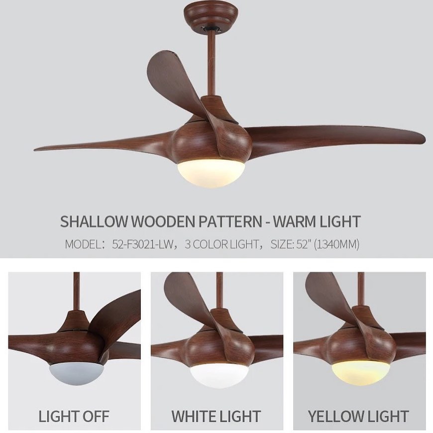 Minimalist Wooden Ceiling Fan