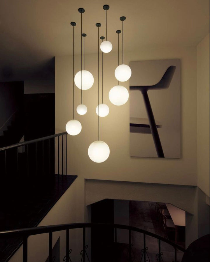 Contemporary Globe Lighting Cluster