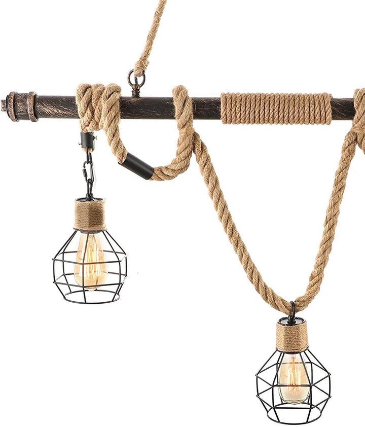 Vintage Rope Pendant Lamp