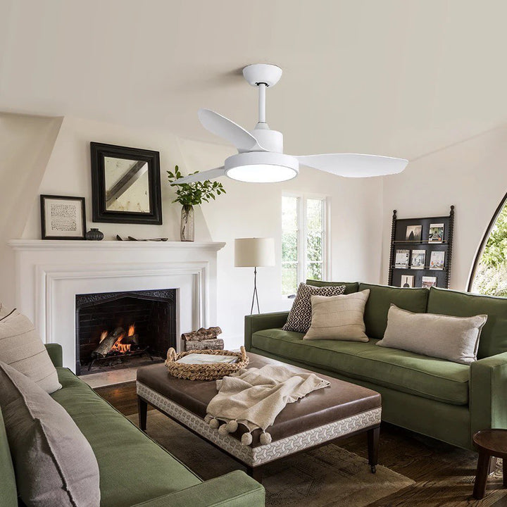 Modern White Ceiling Fan