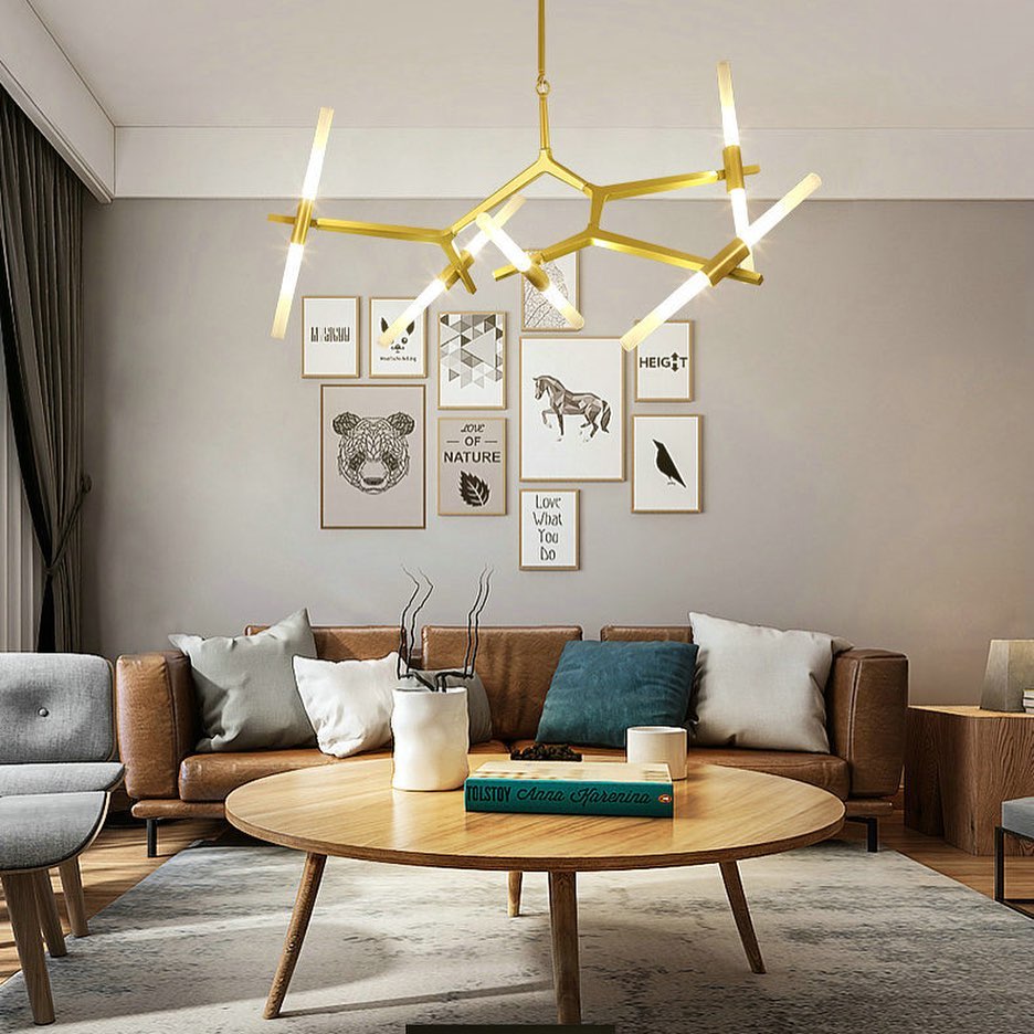 Abstract Branch LED Chandelier