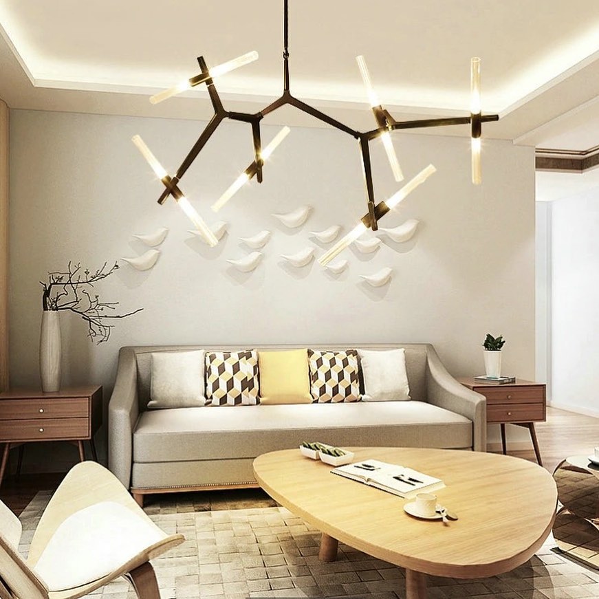 Abstract Branch LED Chandelier