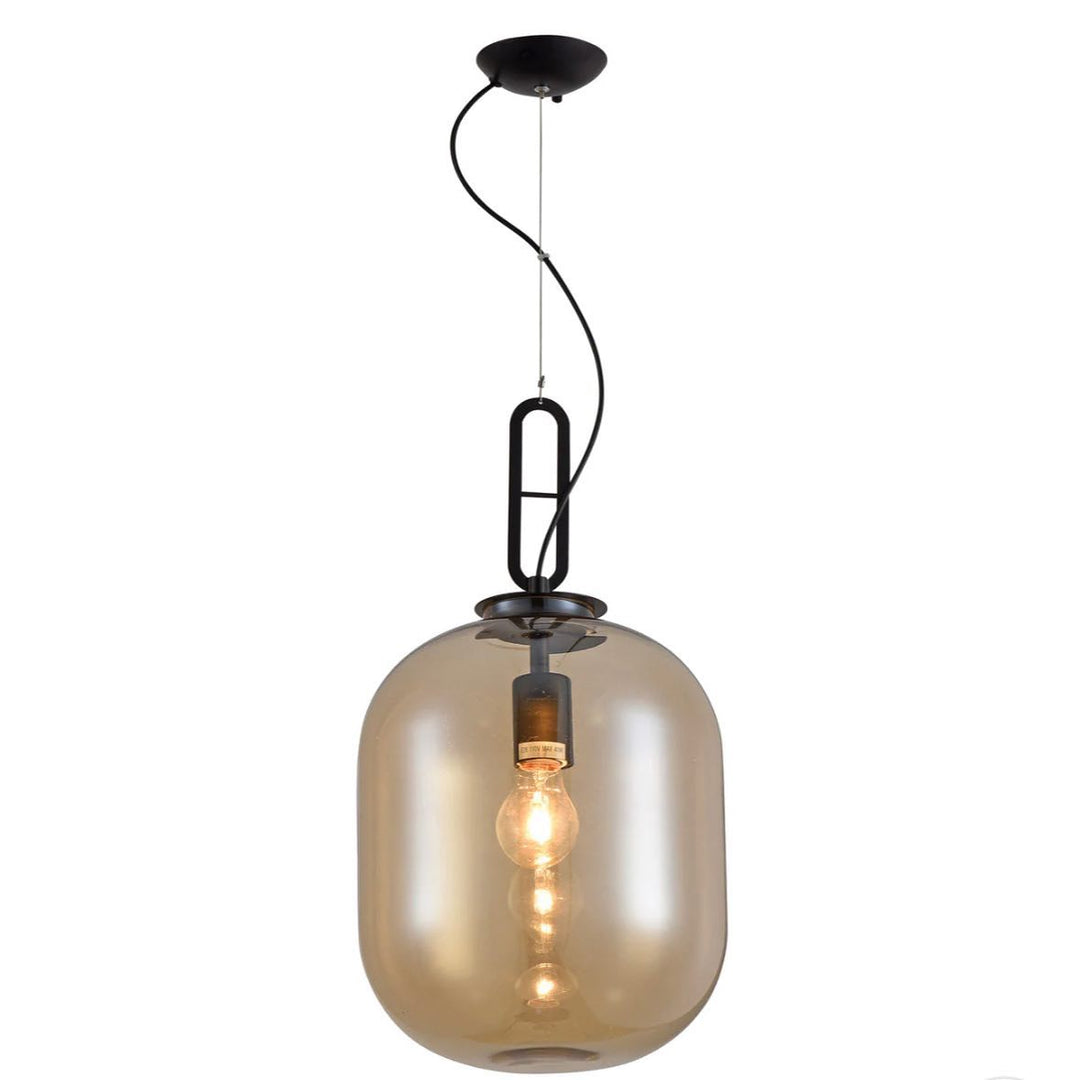 Amber Glass Pendant Light