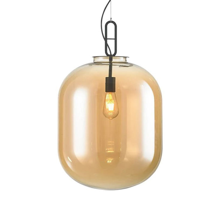 Amber Glass Pendant Light