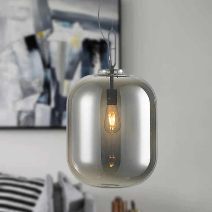 Amber Glass Pendant Light