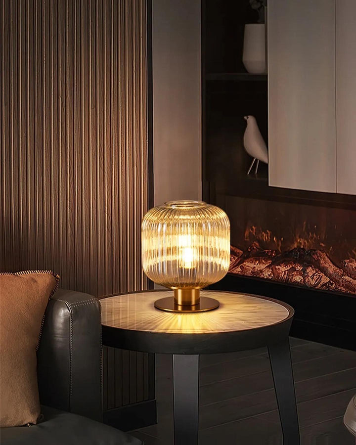 Gold Glass Table Lamp