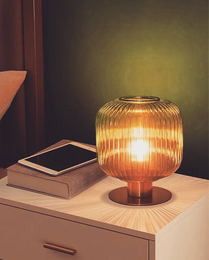 Gold Glass Table Lamp