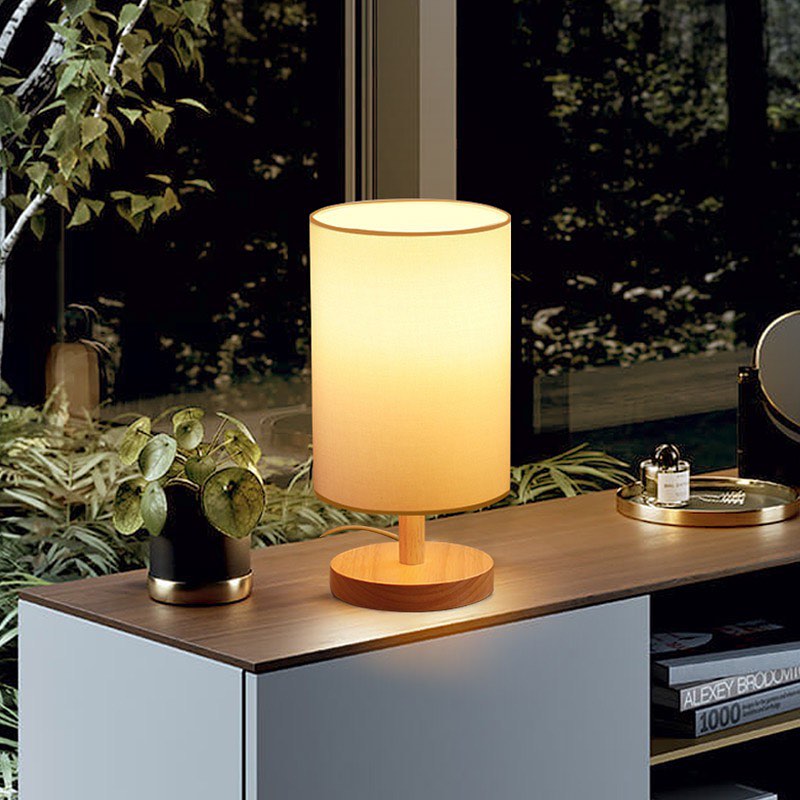 Warm Wooden Table Lamp